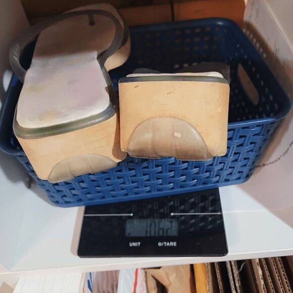 MIA wood platform flip flop sandals size 8 Y2k 2000s Bratz - Picture 8 of 9